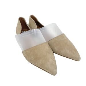 Steve Madden Women's Khai D'orsay Flat Tan Suede Size 8M